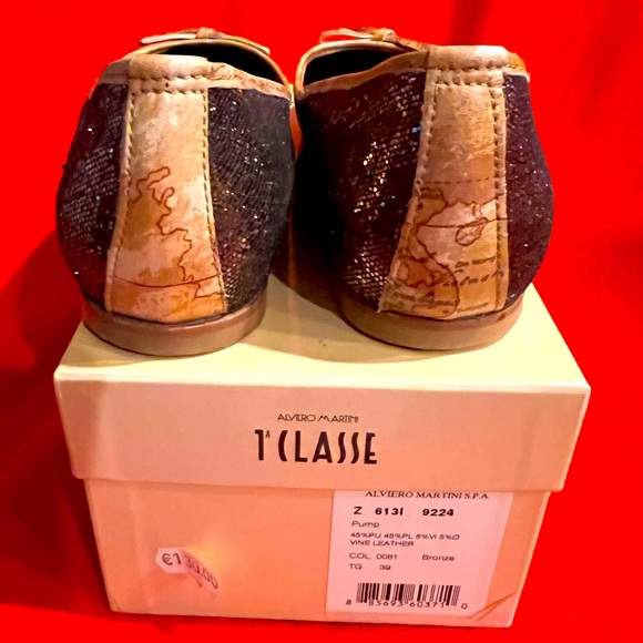 Alviero Martini Vine Leather Bronze Pump - Picture 6 of 8